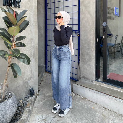 JINISO - Highwaist Baggy Loose Jeans 657 PLAYDATE