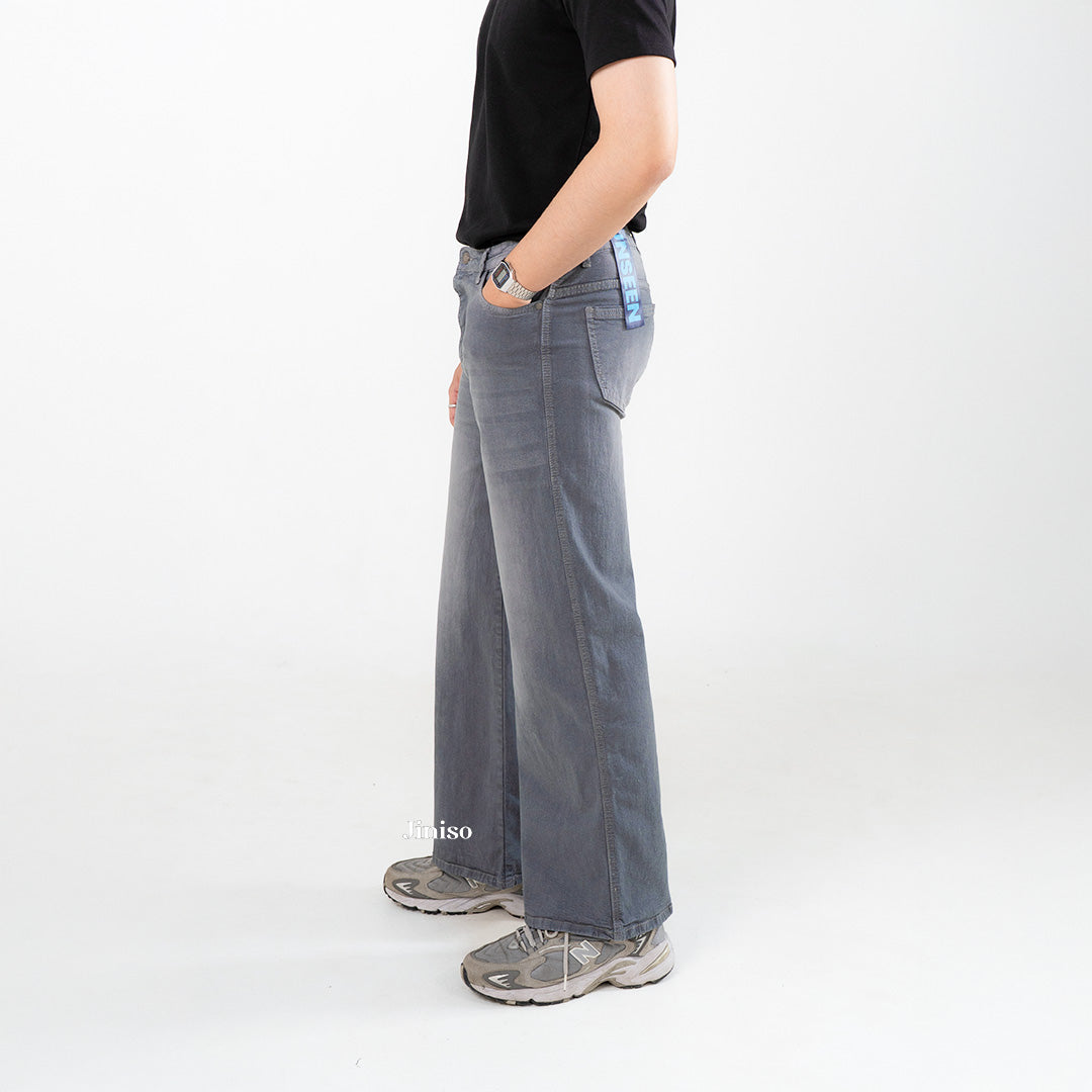 JINISO - Straight Jeans Loose Stretch Pria 835