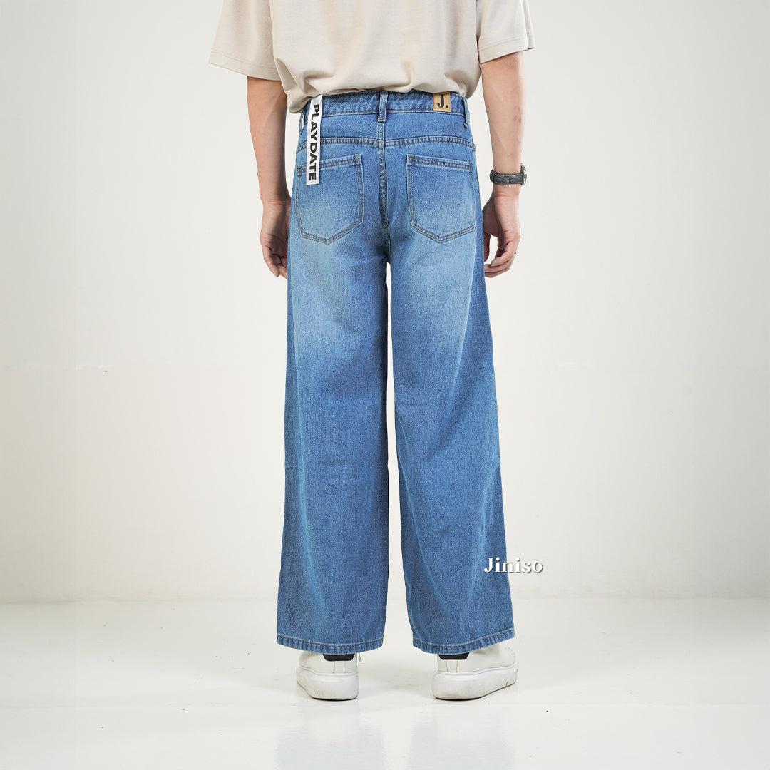 JINISO Baggy Loose Jeans Pria 653