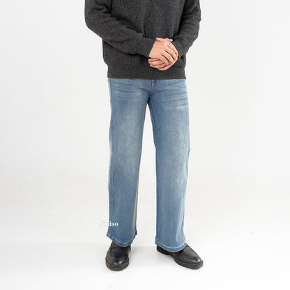 JINISO - Straight Jeans Loose Stretch Pria 831