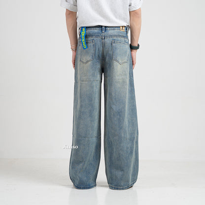 JINISO Oversize Baggy Loose Jeans Pria 775
