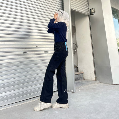 JINISO - Highwaist Straight Jeans Loose Stretch 836 UNSEEN