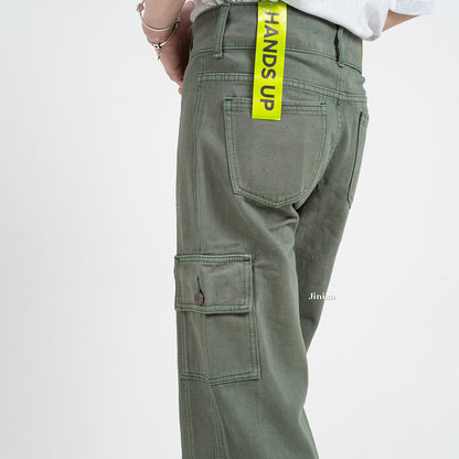 JINISO Loose Cargo Denim Jeans Pria 400