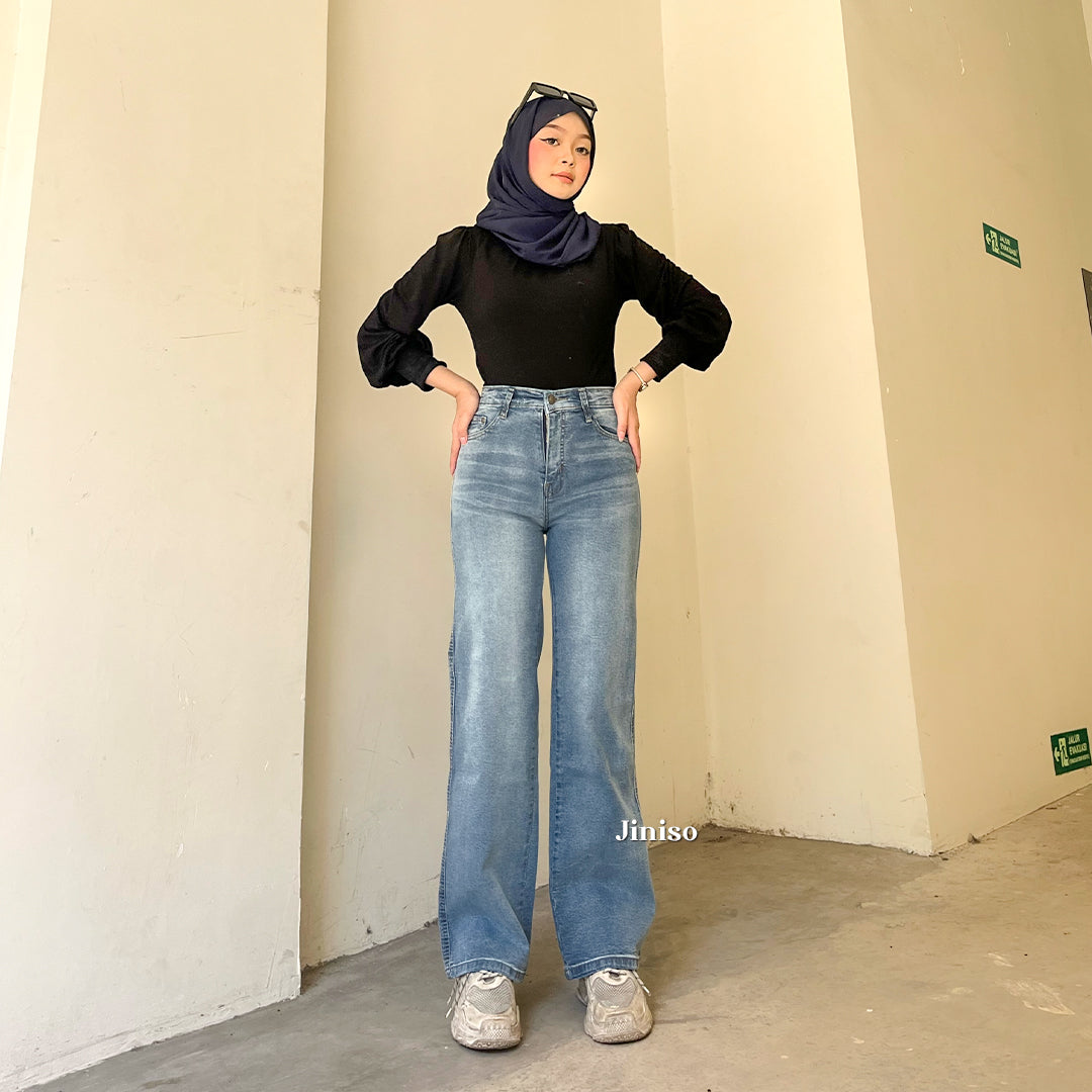 JINISO - Highwaist Straight Jeans Loose Stretch 831 UNSEEN