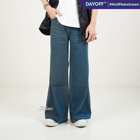 JINISO Bootcut Denim Jeans Pria 372