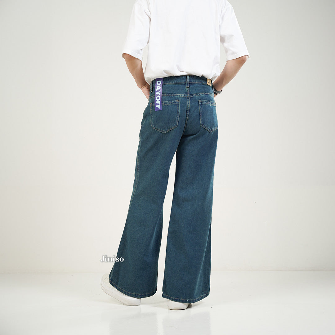 JINISO Bootcut Denim Jeans Pria 372