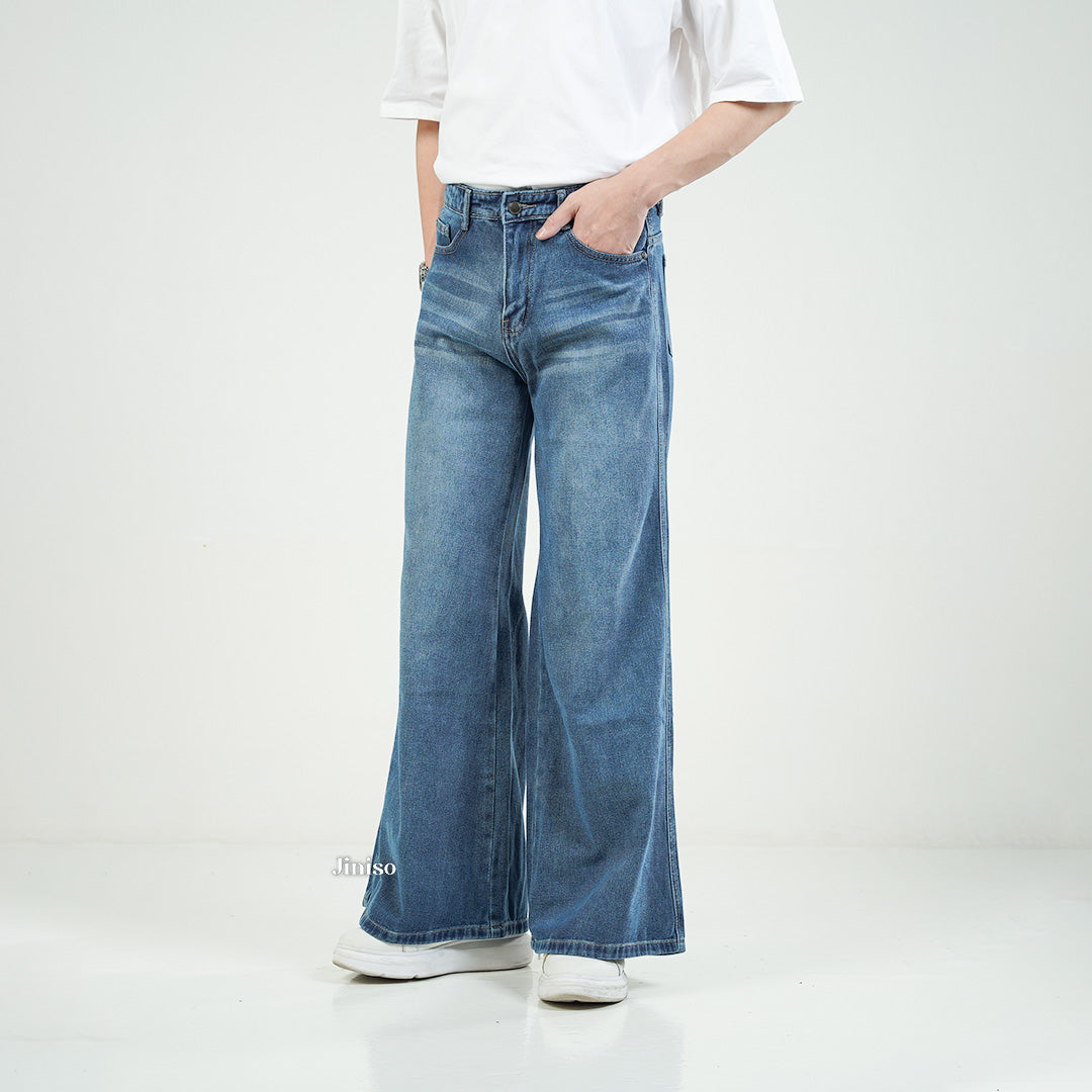 JINISO Bootcut Denim Jeans Pria 375