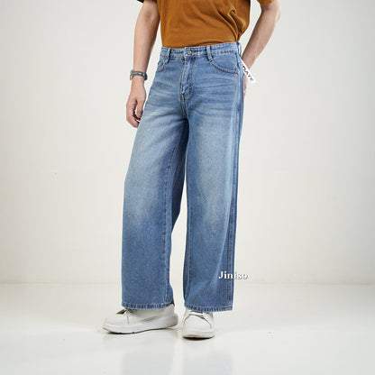 JINISO Baggy Loose Jeans Pria 652