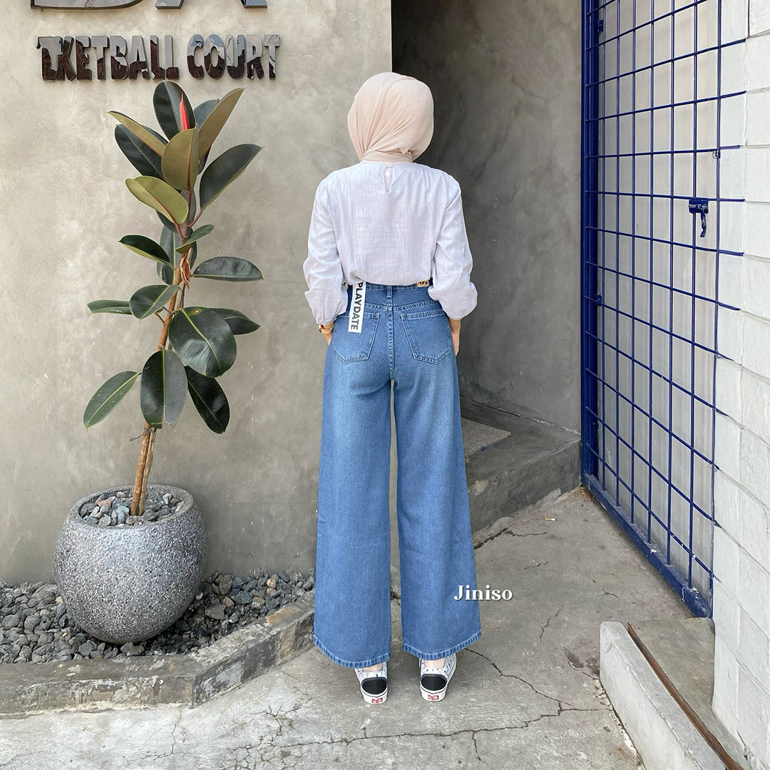 JINISO - Highwaist Baggy Loose Jeans 653 PLAYDATE