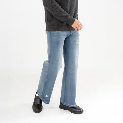 JINISO - Straight Jeans Loose Stretch Pria 831