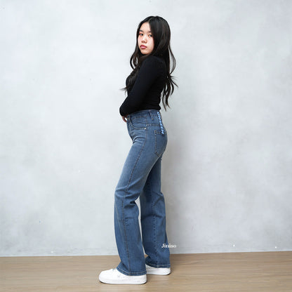 JINISO - Highwaist Straight Jeans Loose Stretch 831 UNSEEN