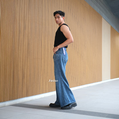 JINISO Bootcut Denim Jeans Pria 375