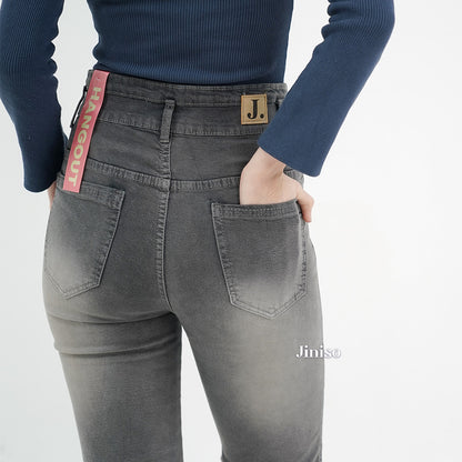 JINISO - Ultra Highwaist Cutbray Stretch Jeans 616 HANGOUT
