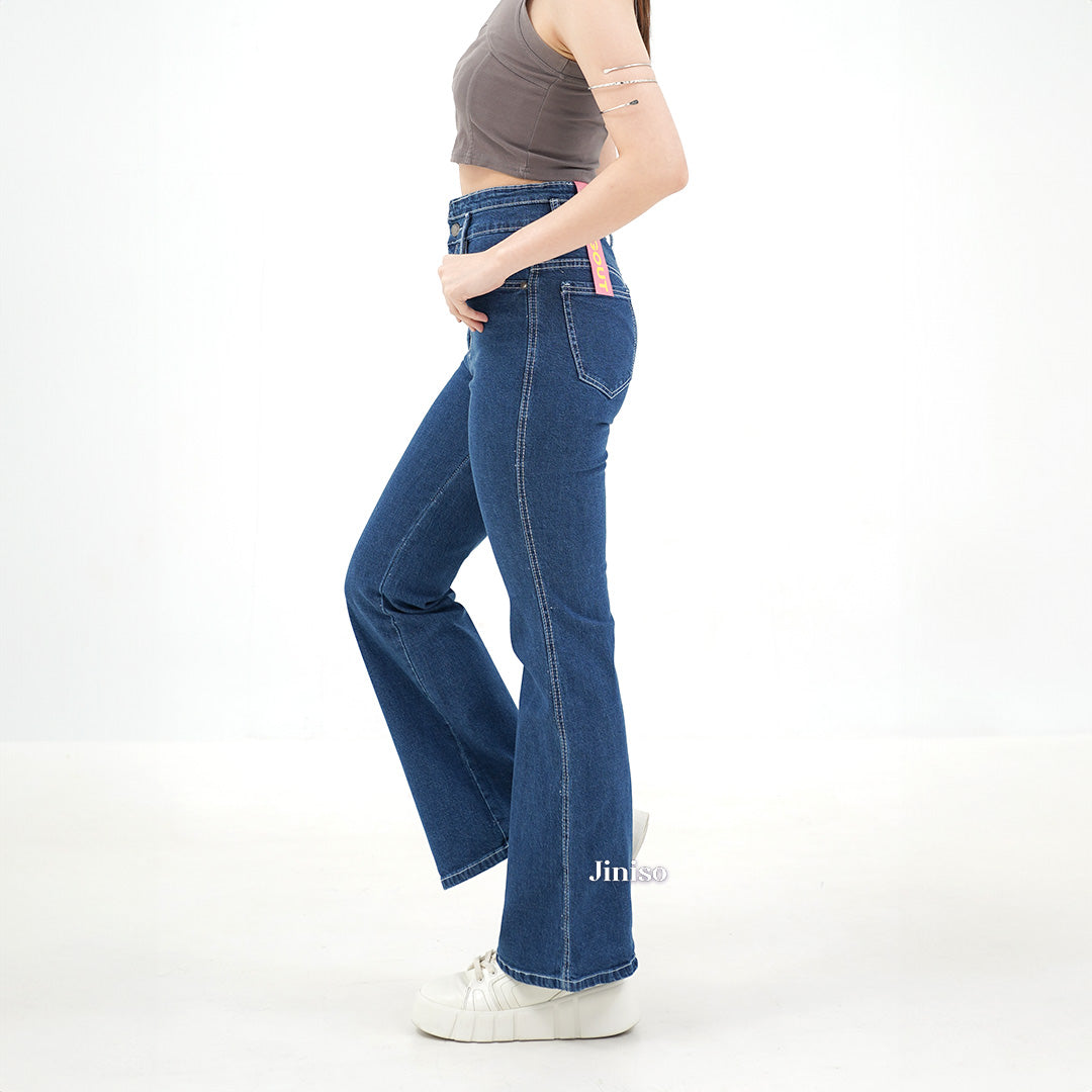 JINISO - Ultra Highwaist Cutbray Stretch Jeans 611 HANGOUT
