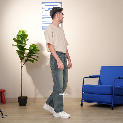 JINISO Loose Denim Jeans Pria 875