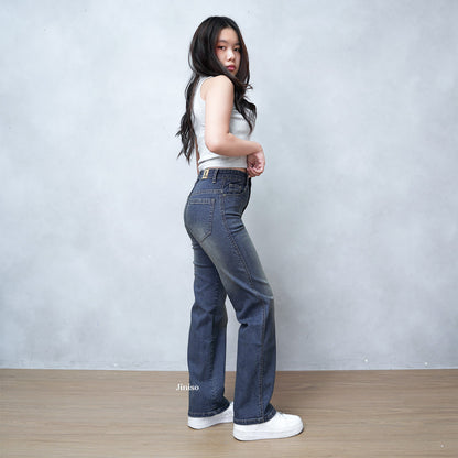 JINISO - Highwaist Straight Jeans Loose Stretch 834 UNSEEN