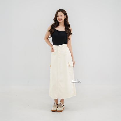 JINISO - Highwaist Rok Cargo Jeans Panjang 984 SEVENTY