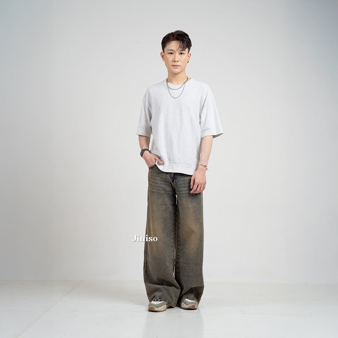 JINISO Oversize Baggy Loose Jeans Pria 770