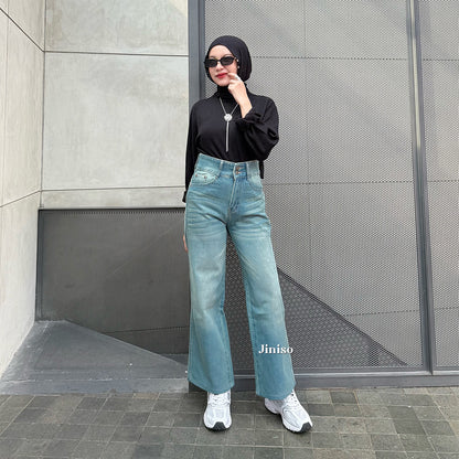 JINISO - Petite Highwaist Baggy Jeans 162 FAME