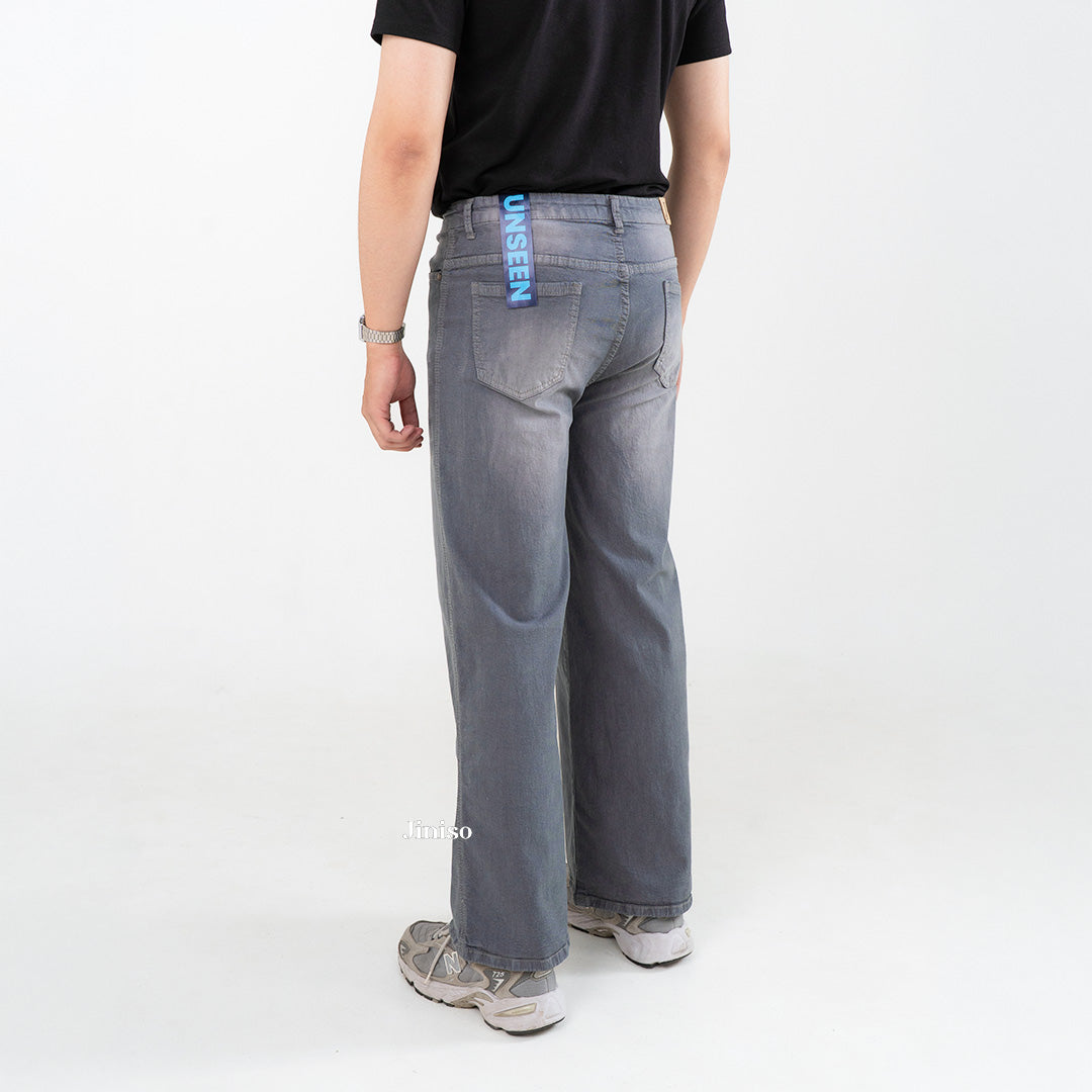 JINISO - Straight Jeans Loose Stretch Pria 835