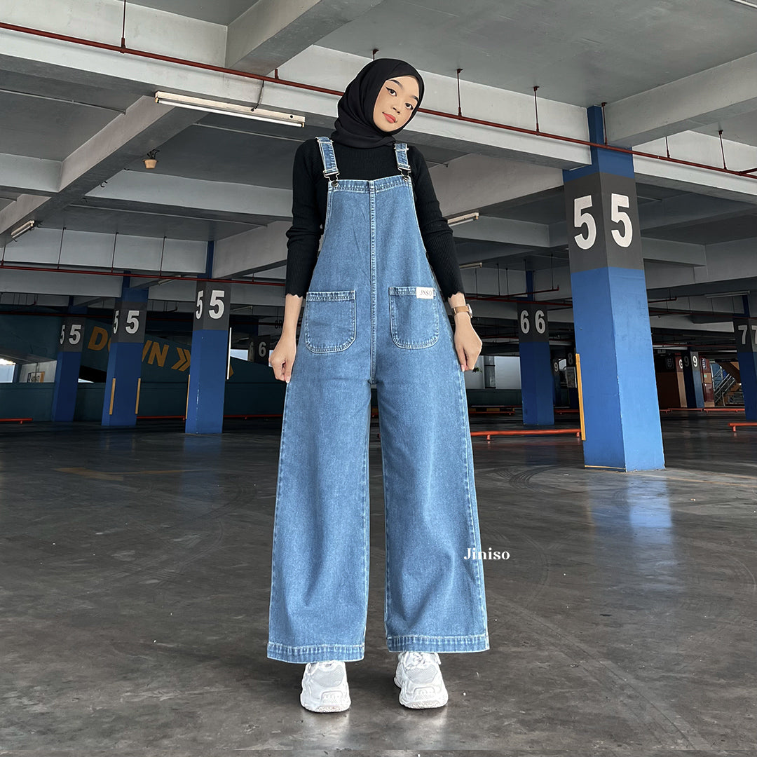 JINISO - Jumpsuit 102 Overall Celana Jeans Panjang 2 Pocket