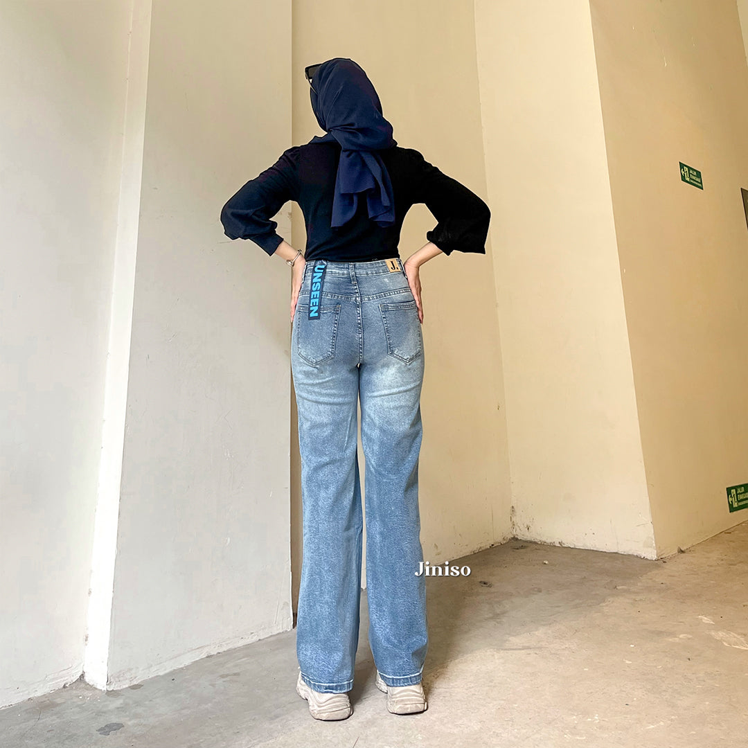 JINISO - Highwaist Straight Jeans Loose Stretch 831 UNSEEN
