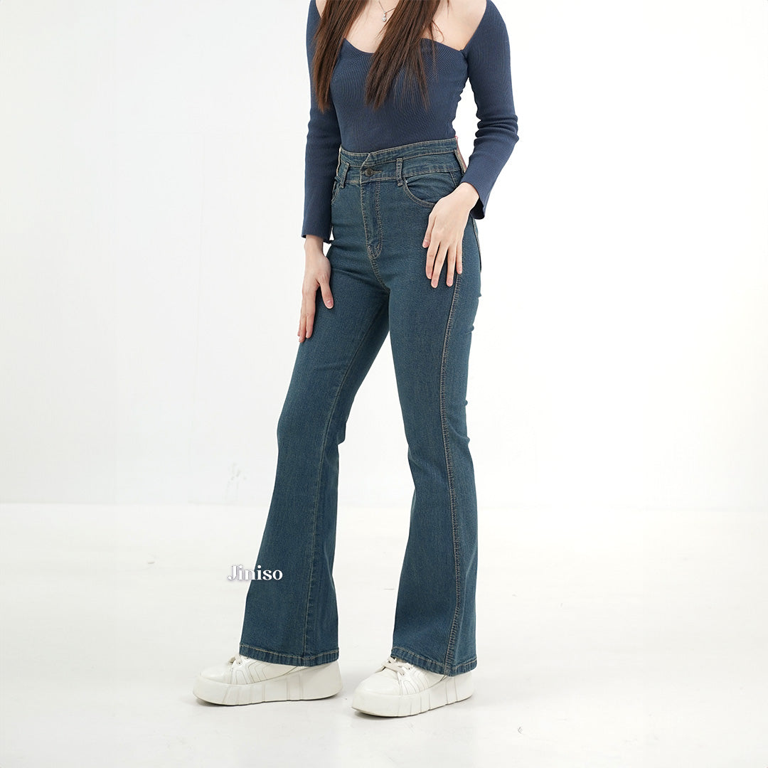 JINISO - Ultra Highwaist Cutbray Stretch Jeans 618 HANGOUT