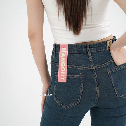 JINISO - Highwaist Stretch Cutbray Pocket Jeans 712 HANGOUT