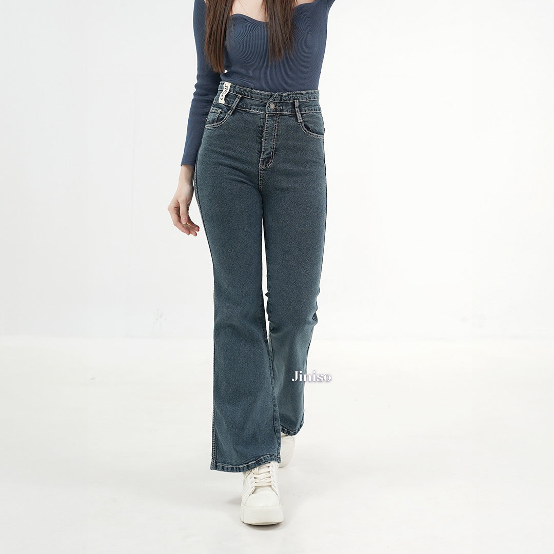 JINISO - Ultra Highwaist Cutbray Stretch Jeans 619 HANGOUT