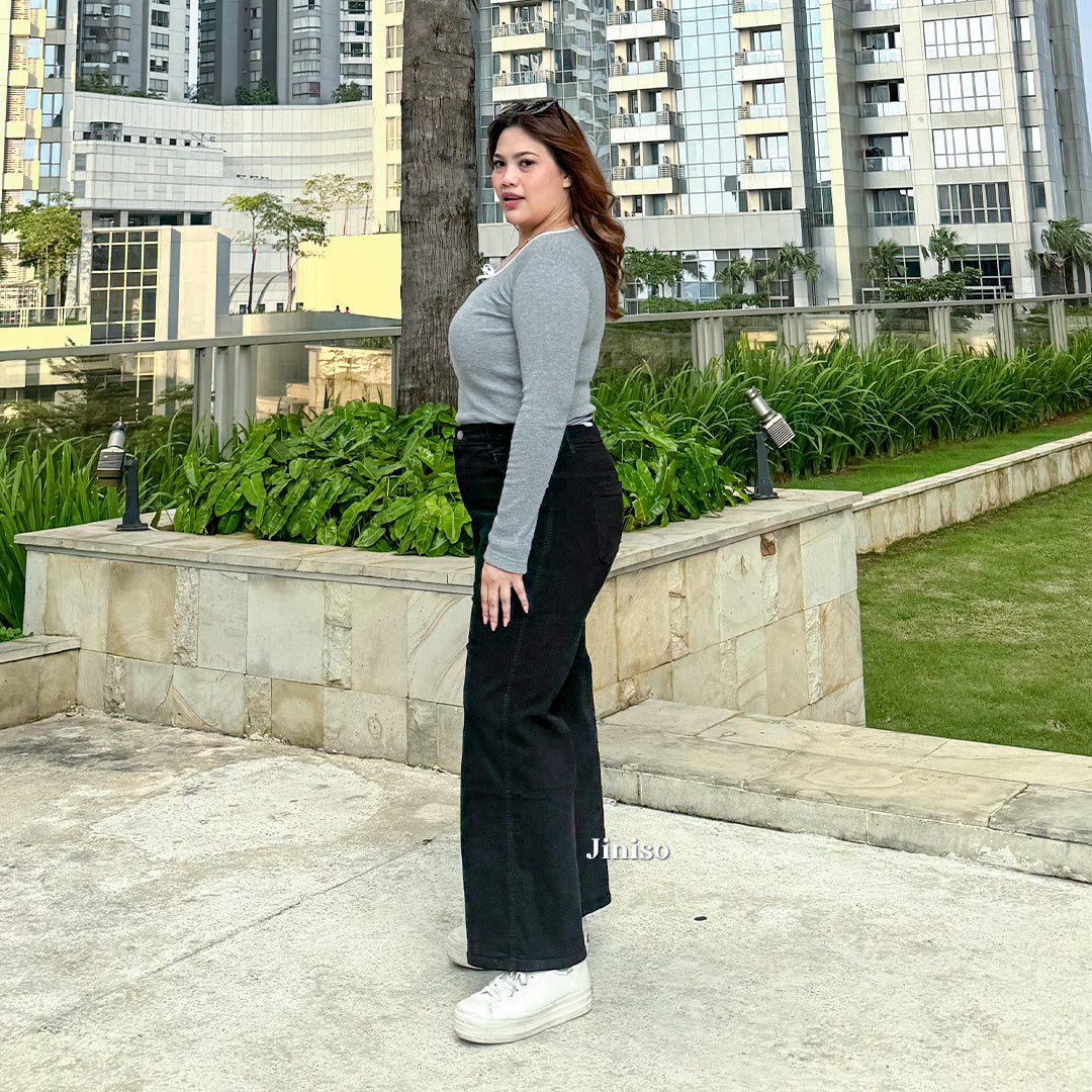 JINISO - Jumbo Highwaist Straight Jeans Loose Stretch 1506 REAL CURVY