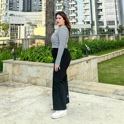 JINISO - Jumbo Highwaist Straight Jeans Loose Stretch 1506 REAL CURVY