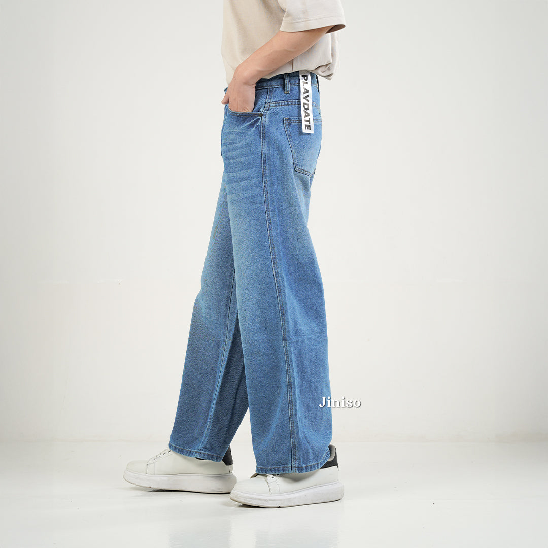 JINISO Baggy Loose Jeans Pria 653
