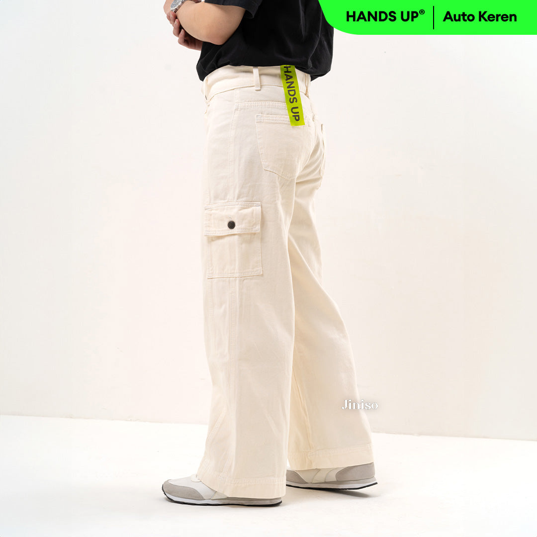 JINISO Loose Cargo Denim Jeans Pria 403
