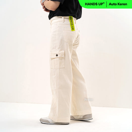 JINISO Loose Cargo Denim Jeans Pria 403