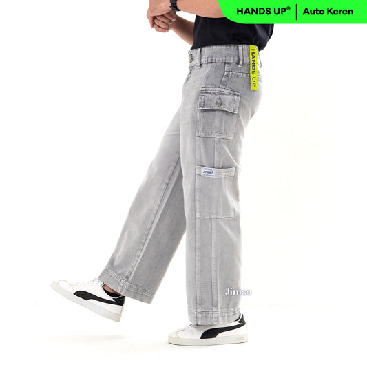JINISO Cargo Baggy Denim Jeans Pria 415