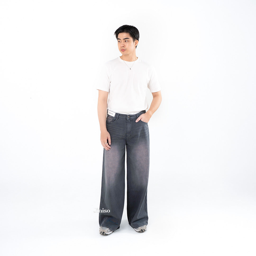 JINISO Oversize Baggy Loose Jeans Pria 752