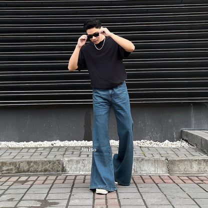 JINISO Bootcut Denim Jeans Pria 372