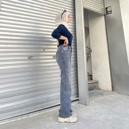 JINISO - Highwaist Straight Jeans Loose Stretch 835 UNSEEN
