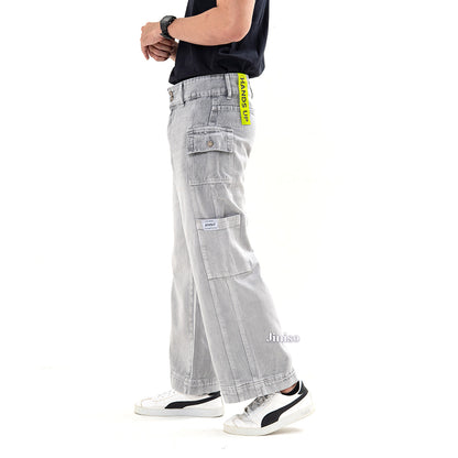 JINISO Cargo Baggy Denim Jeans Pria 415