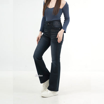 JINISO - Ultra Highwaist Cutbray Stretch Jeans 617 HANGOUT