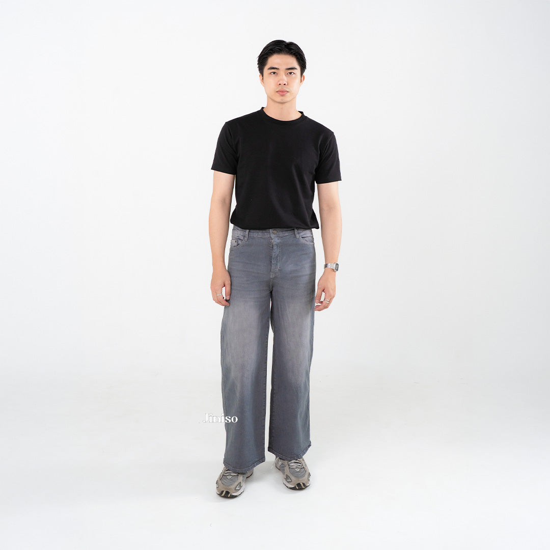 JINISO - Straight Jeans Loose Stretch Pria 835