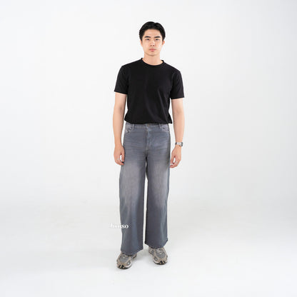 JINISO - Straight Jeans Loose Stretch Pria 835