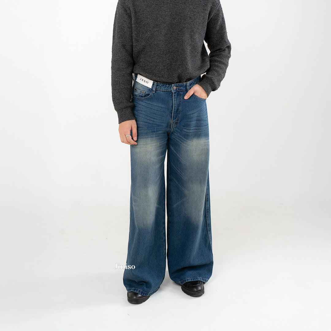 JINISO Oversize Baggy Loose Jeans Pria 780
