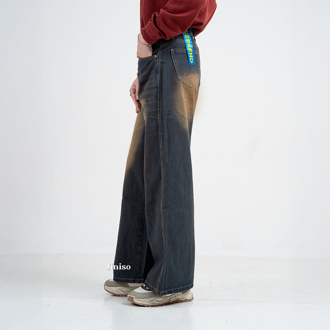 JINISO Oversize Baggy Loose Jeans Pria 776