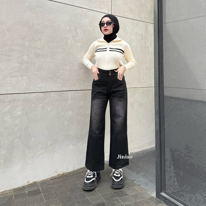 JINISO - Petite Highwaist Baggy Jeans 163 FAME