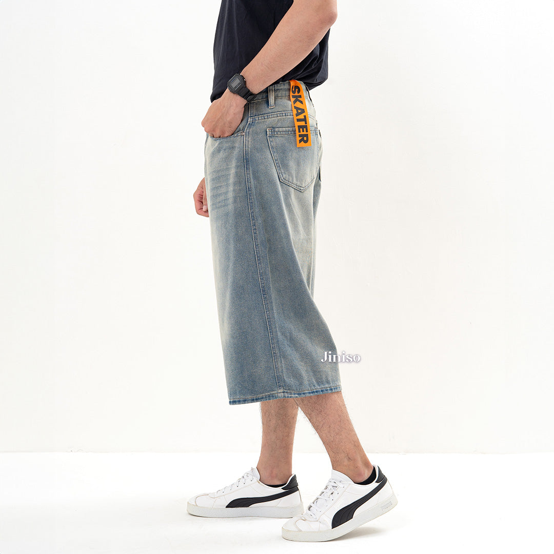 JINISO Jorts Baggy Short Jeans Pria 302