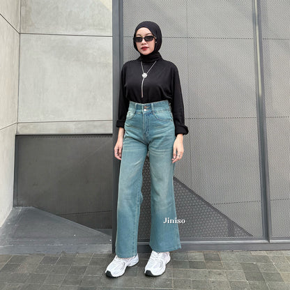 JINISO - Petite Highwaist Baggy Jeans 162 FAME