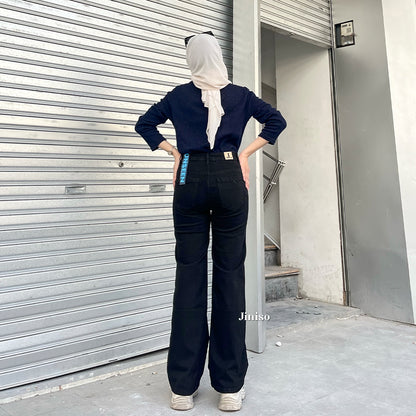 JINISO - Highwaist Straight Jeans Loose Stretch 836 UNSEEN