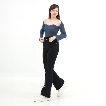 JINISO - Ultra Highwaist Cutbray Stretch Jeans 612 HANGOUT