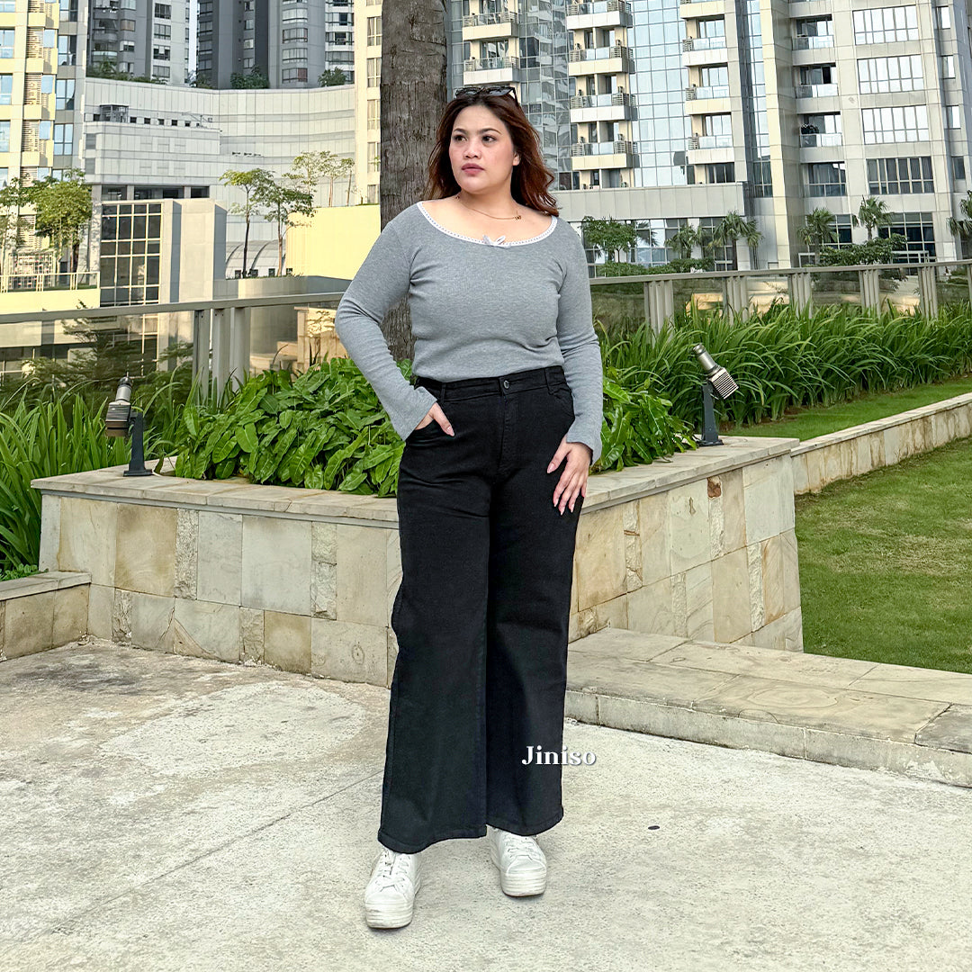 JINISO - Jumbo Highwaist Straight Jeans Loose Stretch 1506 REAL CURVY